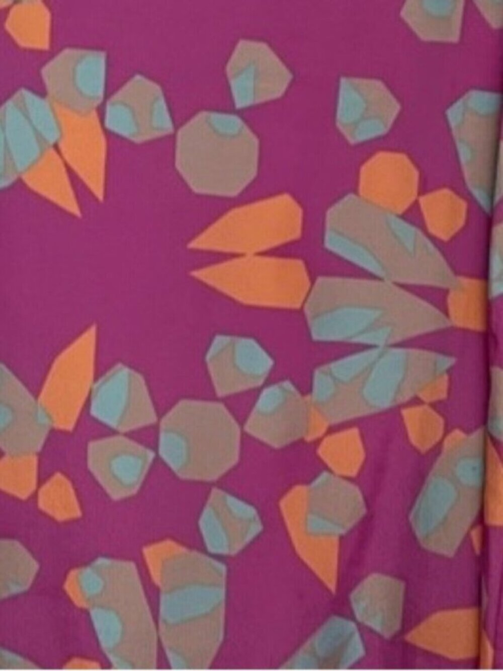 Purple blue and orange floral print dress size small with a V-neck